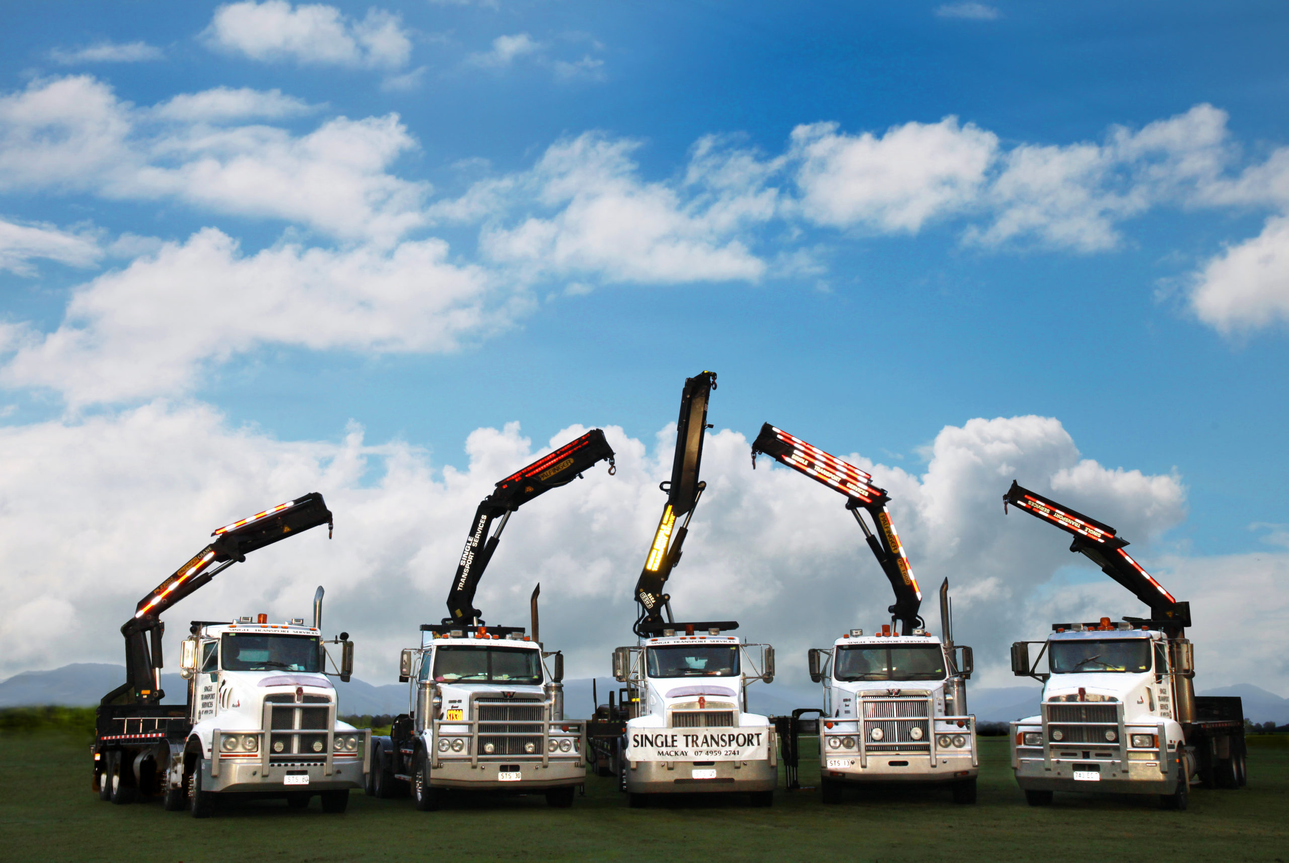 Specialised Fleet of 5 Crane Trucks HIAB